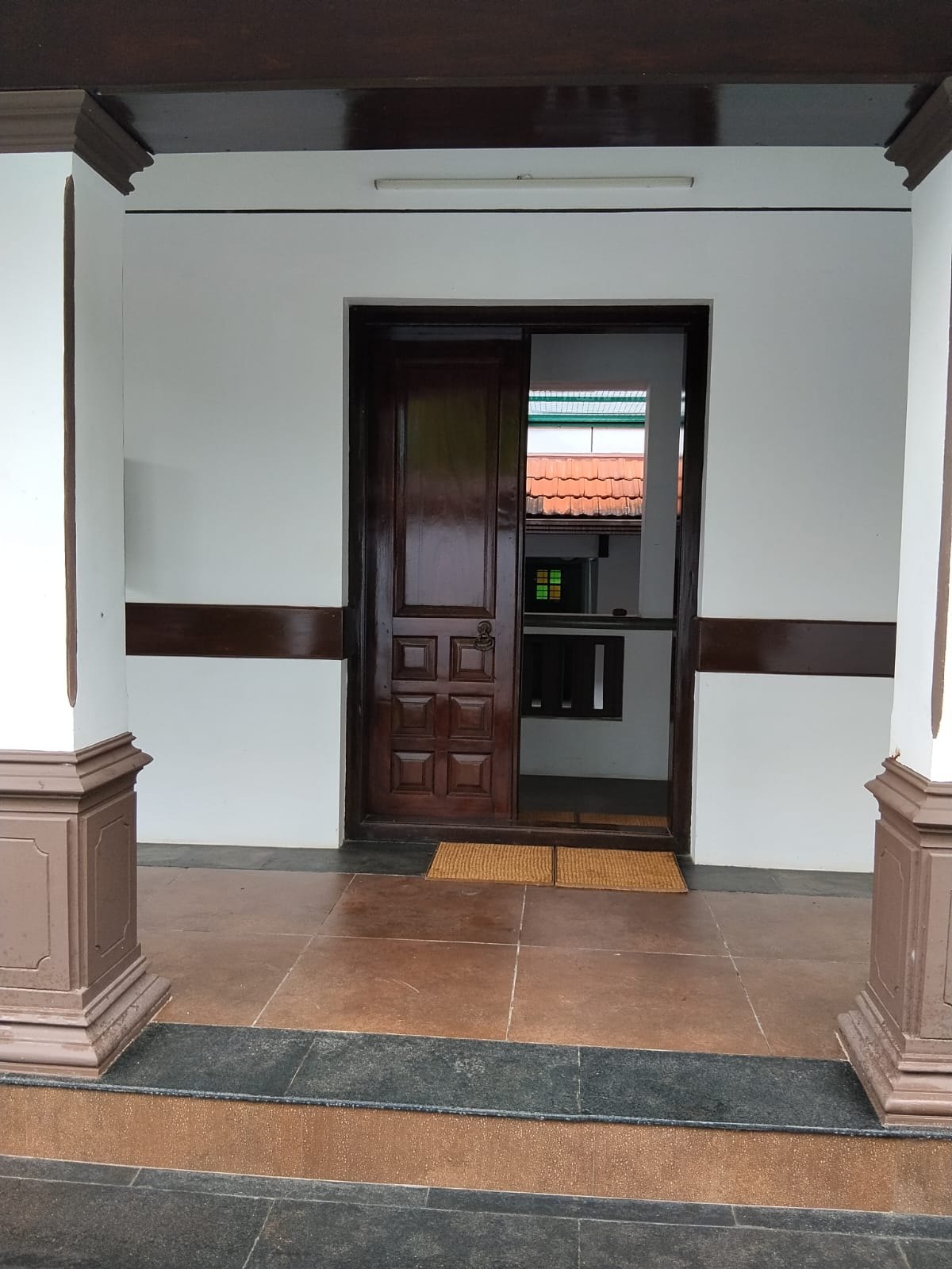 Wooden doorway and traditional entrance