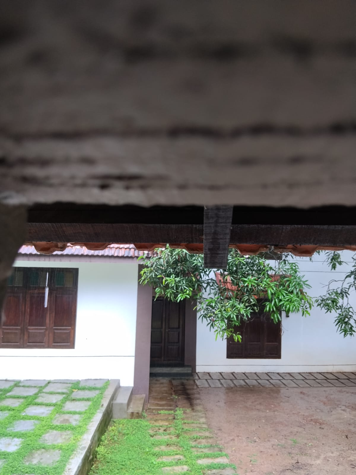 Traditional home viewed from the courtyard