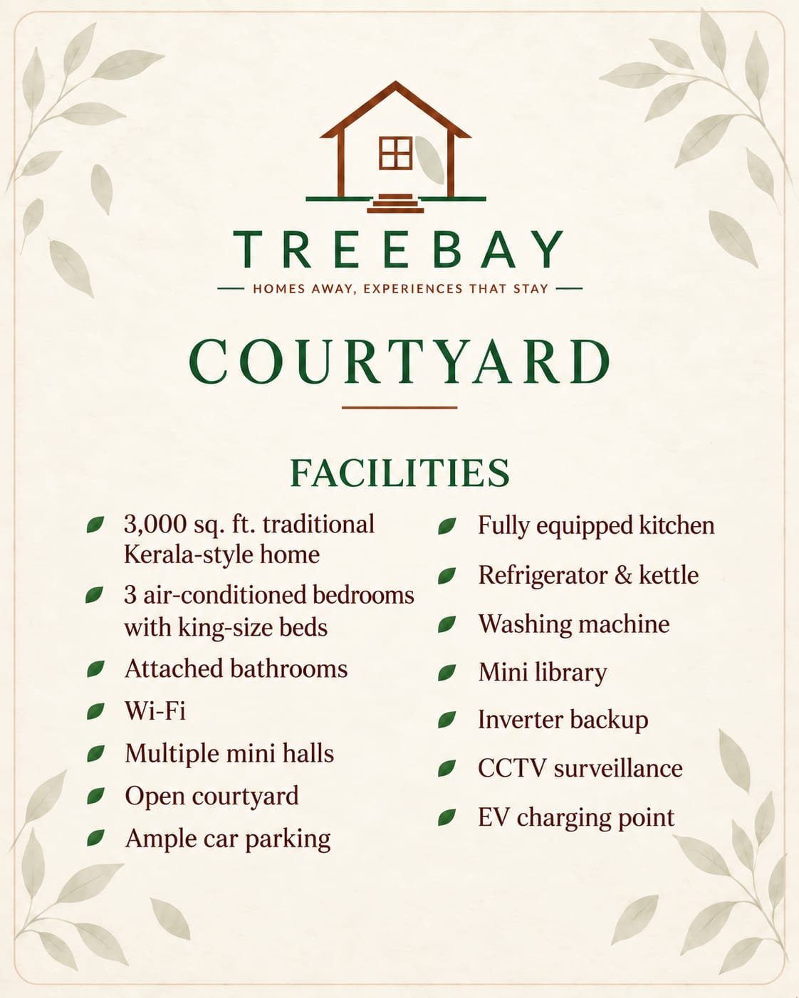 Courtyard by Treebay facilities and amenities